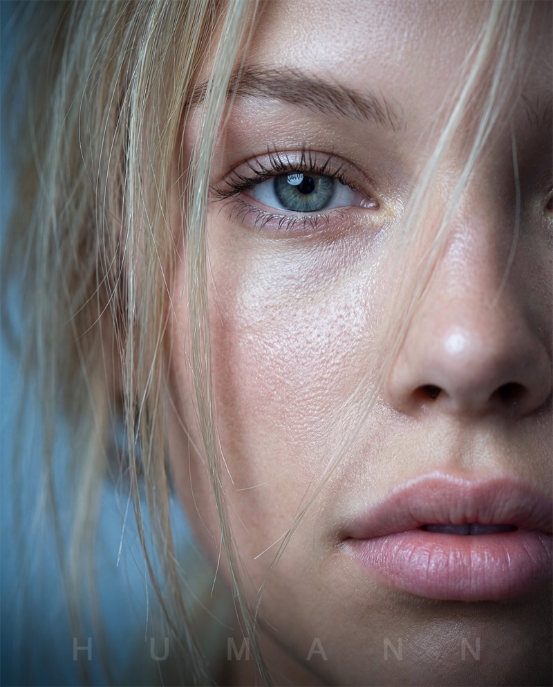 Grok Imagine 2.0 AI 生成的超写实金发女性特写肖像